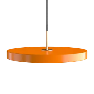 Umage - Asteria pendel m/ messingtop - medium - Nuance orange (Ø43 cm)